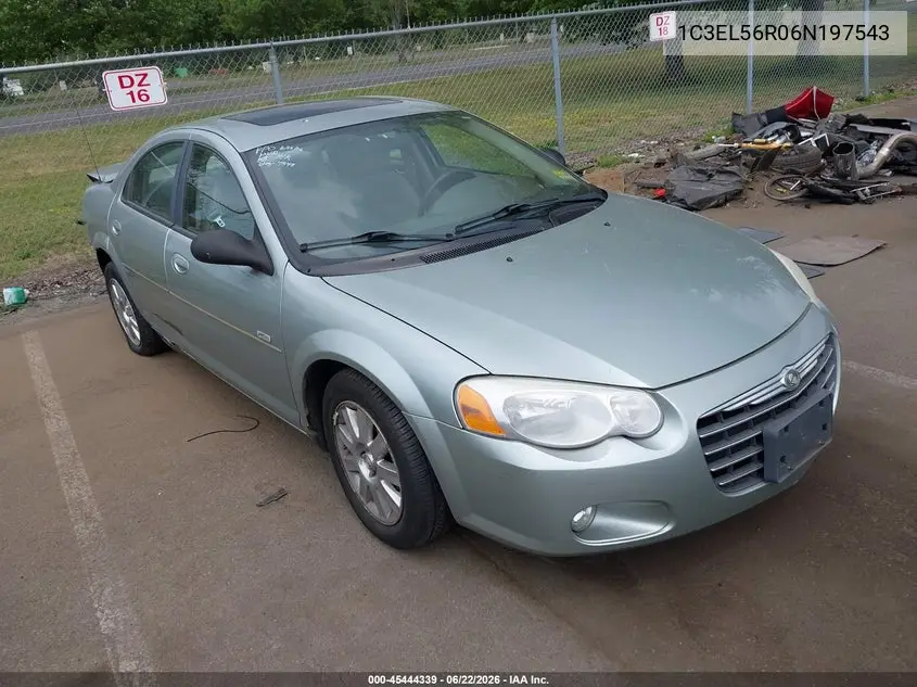 2006 Chrysler Sebring Touring VIN: 1C3EL56R06N197543 Lot: 45444339