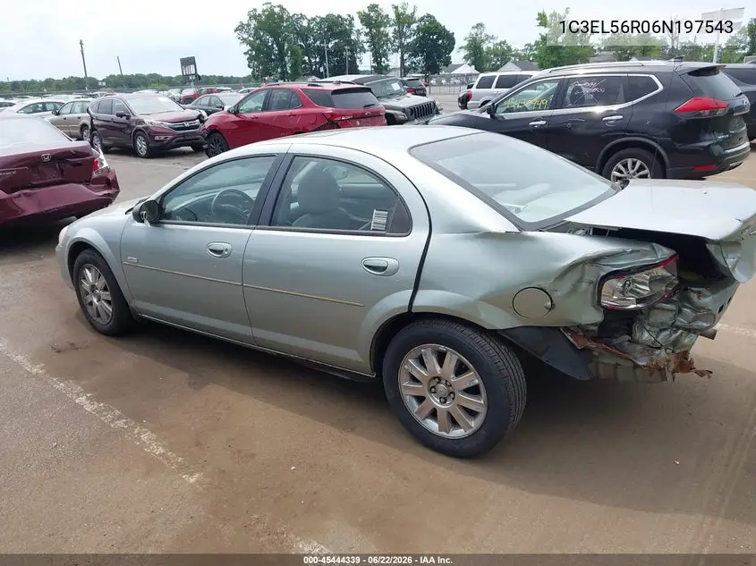2006 Chrysler Sebring Touring VIN: 1C3EL56R06N197543 Lot: 45444339