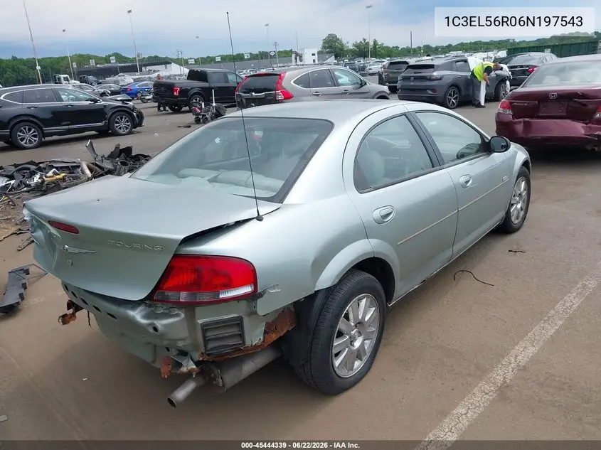 2006 Chrysler Sebring Touring VIN: 1C3EL56R06N197543 Lot: 45444339