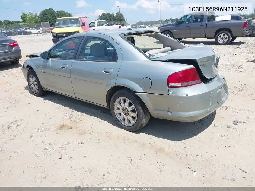 2006 Chrysler Sebring Touring VIN: 1C3EL56R96N211925 Lot: 45572853