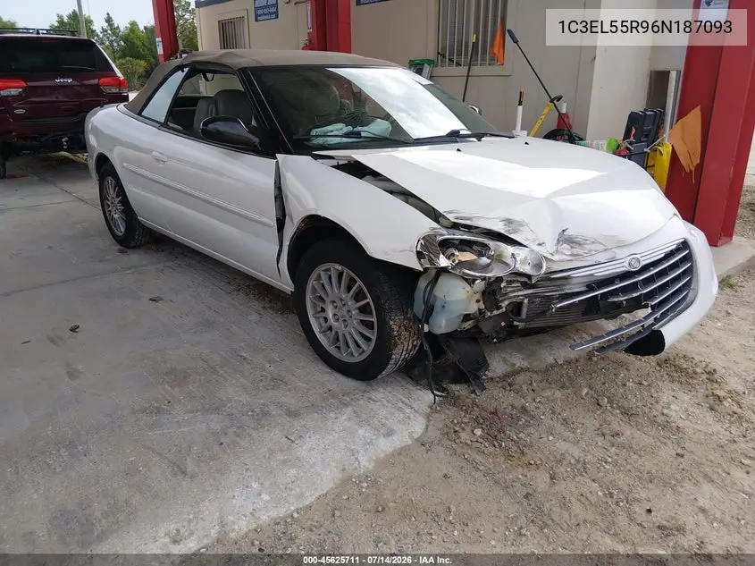 2006 Chrysler Sebring Touring VIN: 1C3EL55R96N187093 Lot: 45625711