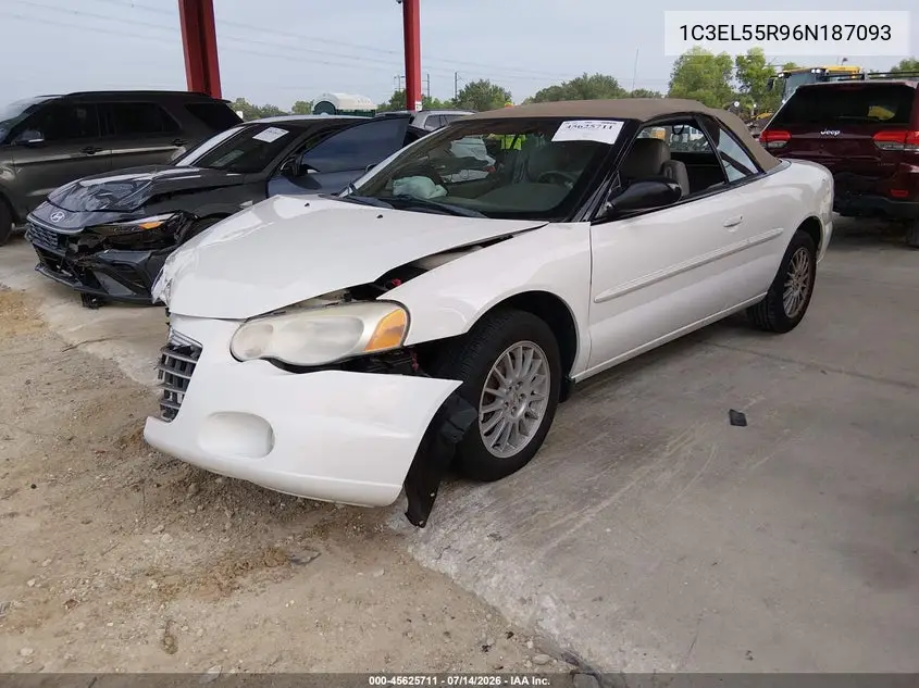 2006 Chrysler Sebring Touring VIN: 1C3EL55R96N187093 Lot: 45625711