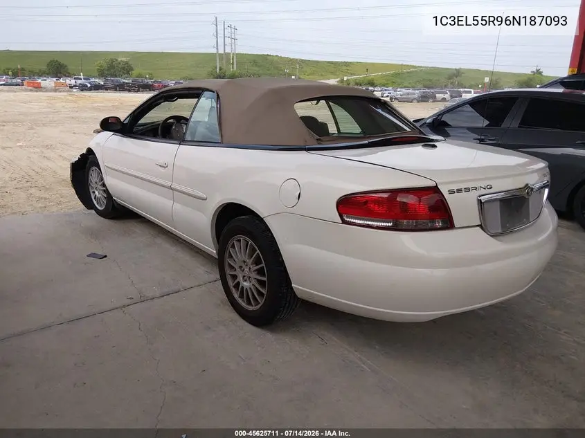 2006 Chrysler Sebring Touring VIN: 1C3EL55R96N187093 Lot: 45625711