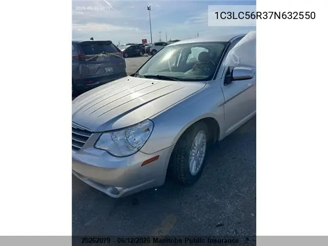 2007 Chrysler Sebring Touring VIN: 1C3LC56R37N632550 Lot: 20262079