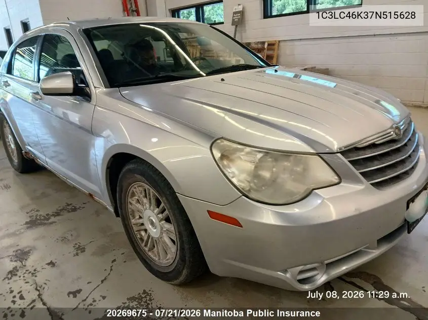 2007 Chrysler Sebring VIN: 1C3LC46K37N515628 Lot: 20269675
