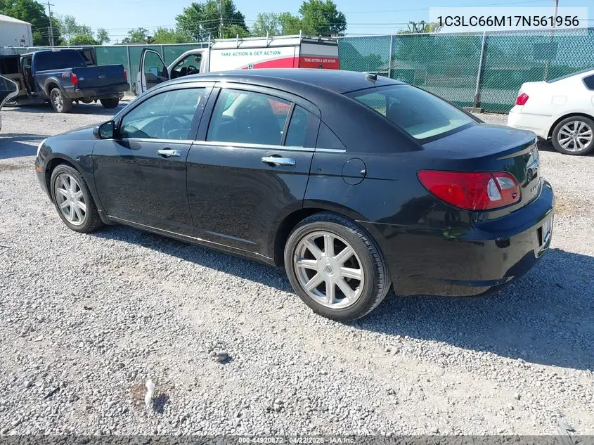 2007 Chrysler Sebring Limited VIN: 1C3LC66M17N561956 Lot: 44920872
