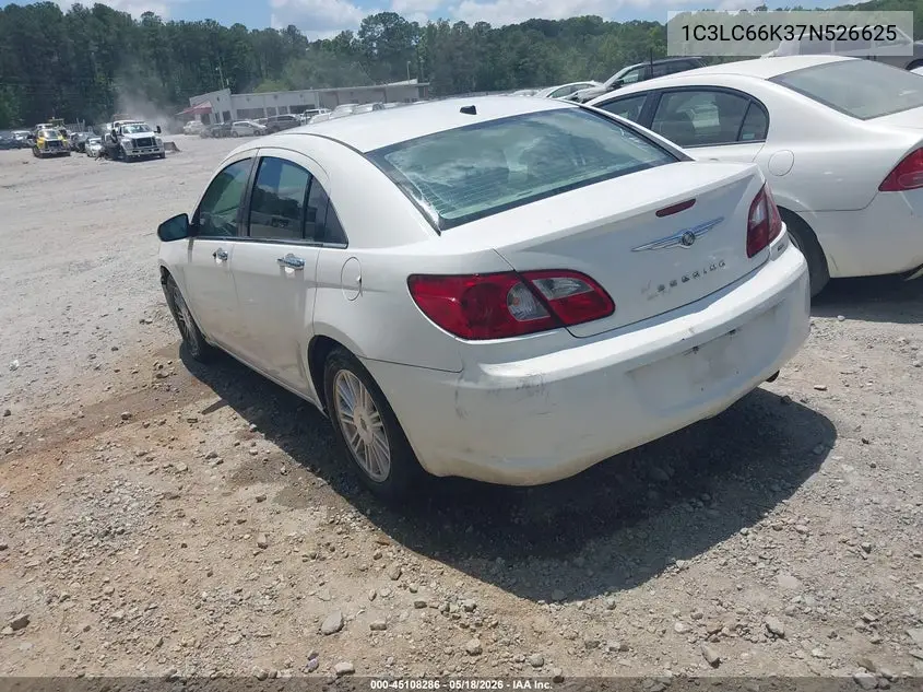 2007 Chrysler Sebring Limited VIN: 1C3LC66K37N526625 Lot: 45108286