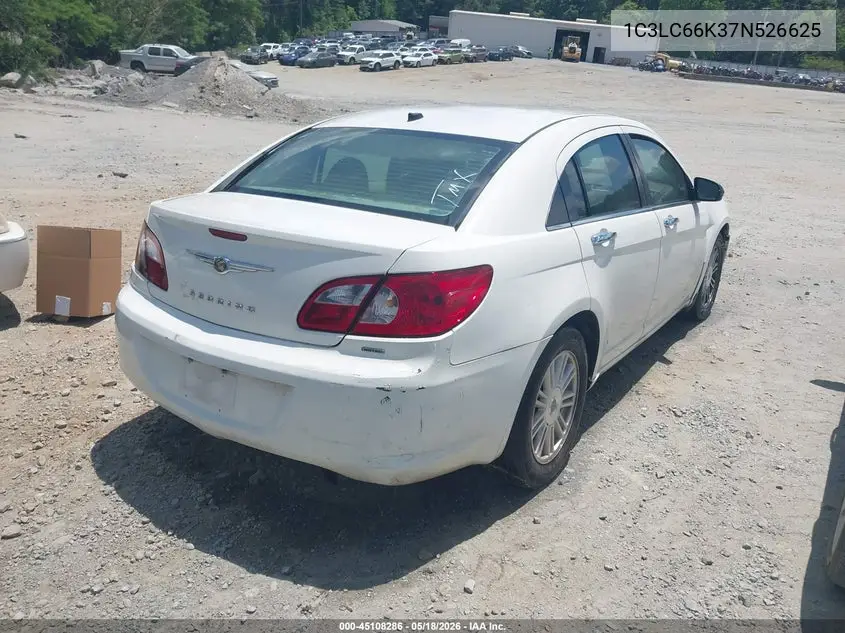 2007 Chrysler Sebring Limited VIN: 1C3LC66K37N526625 Lot: 45108286
