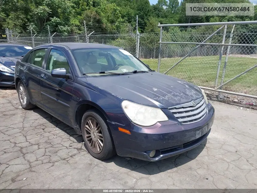 2007 Chrysler Sebring Limited VIN: 1C3LC66K67N580484 Lot: 45195192