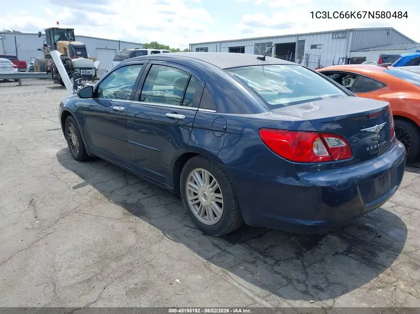 2007 Chrysler Sebring Limited VIN: 1C3LC66K67N580484 Lot: 45195192