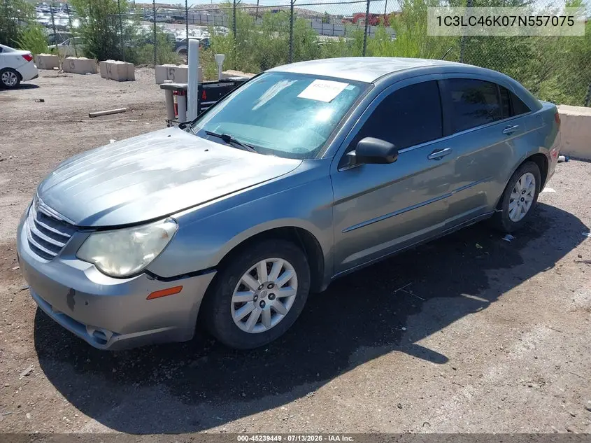 2007 Chrysler Sebring VIN: 1C3LC46K07N557075 Lot: 45239449