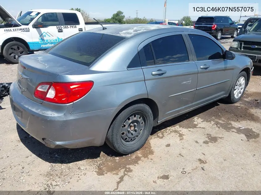 2007 Chrysler Sebring VIN: 1C3LC46K07N557075 Lot: 45239449