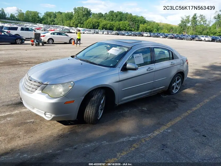2007 Chrysler Sebring VIN: 2C3LC56K17N563439 Lot: 45359767