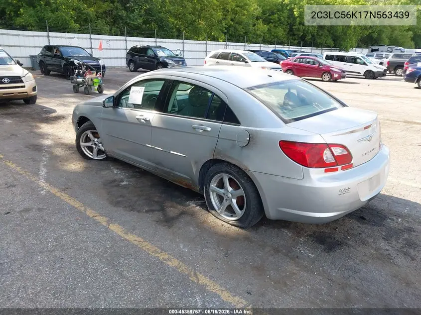2007 Chrysler Sebring VIN: 2C3LC56K17N563439 Lot: 45359767