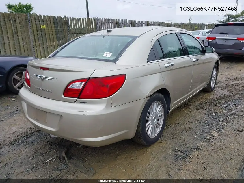 2007 Chrysler Sebring Limited VIN: 1C3LC66K77N527468 Lot: 45393232