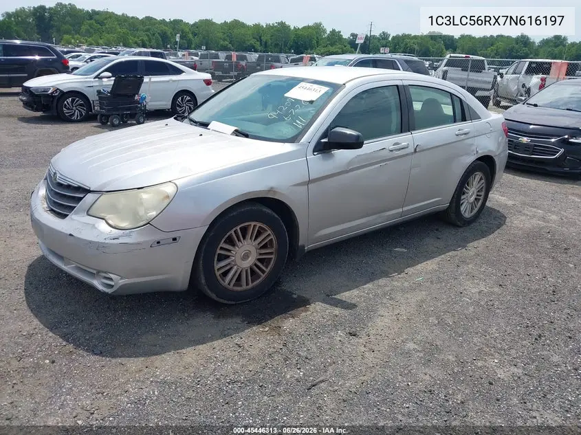 2007 Chrysler Sebring Touring VIN: 1C3LC56RX7N616197 Lot: 45446313