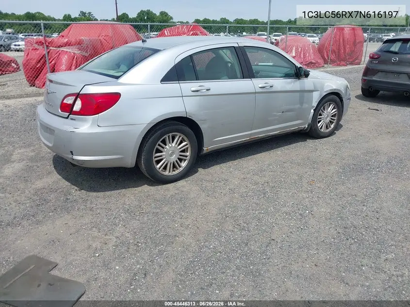 2007 Chrysler Sebring Touring VIN: 1C3LC56RX7N616197 Lot: 45446313
