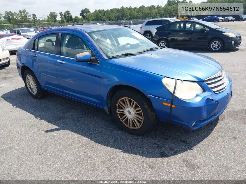 2007 Chrysler Sebring Limited VIN: 1C3LC66K97N654612 Lot: 45512691