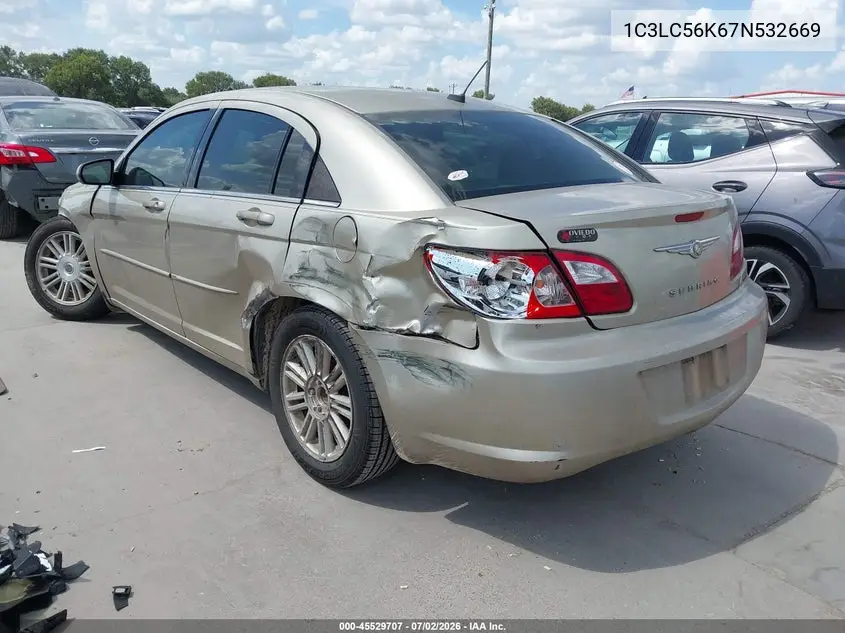 2007 Chrysler Sebring Touring VIN: 1C3LC56K67N532669 Lot: 45529707