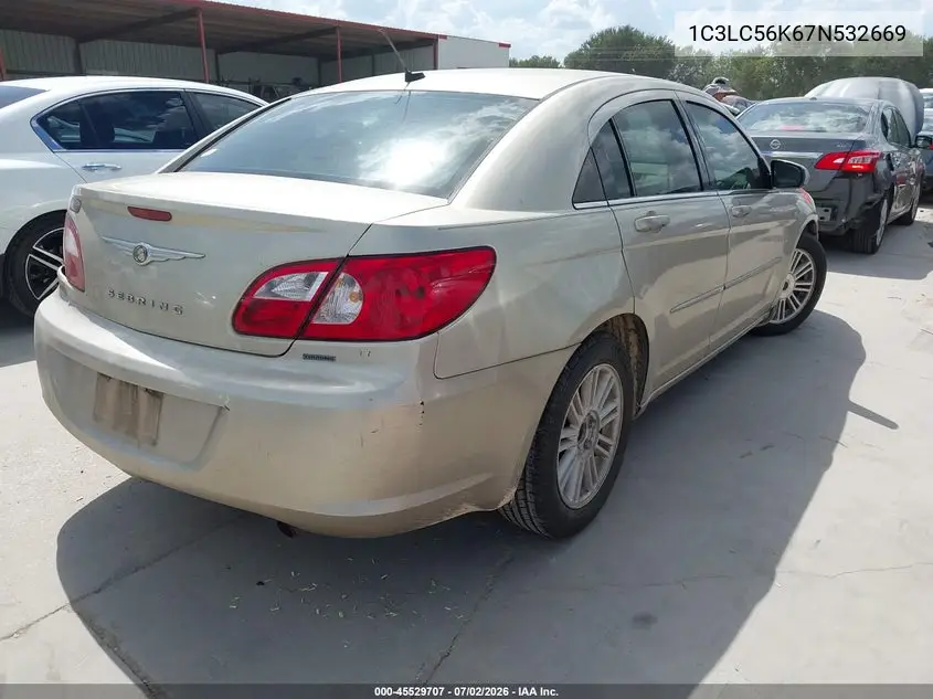 2007 Chrysler Sebring Touring VIN: 1C3LC56K67N532669 Lot: 45529707