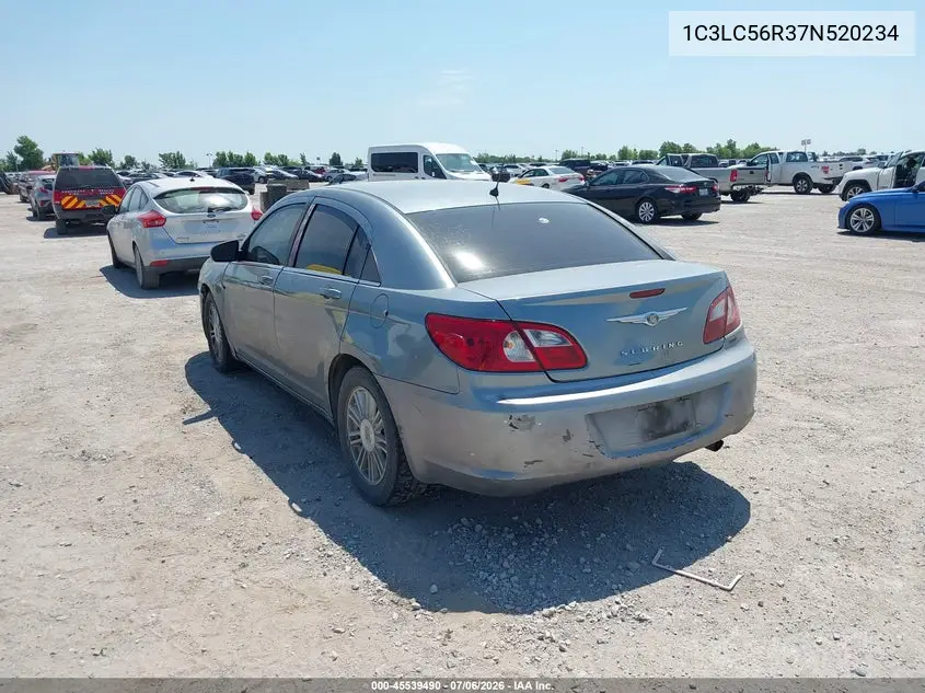 2007 Chrysler Sebring Touring VIN: 1C3LC56R37N520234 Lot: 45539490