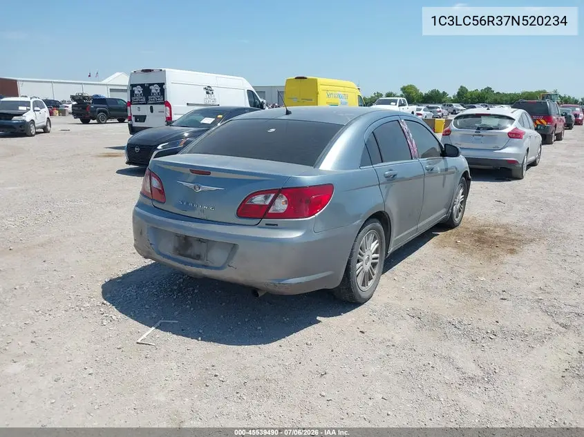 2007 Chrysler Sebring Touring VIN: 1C3LC56R37N520234 Lot: 45539490