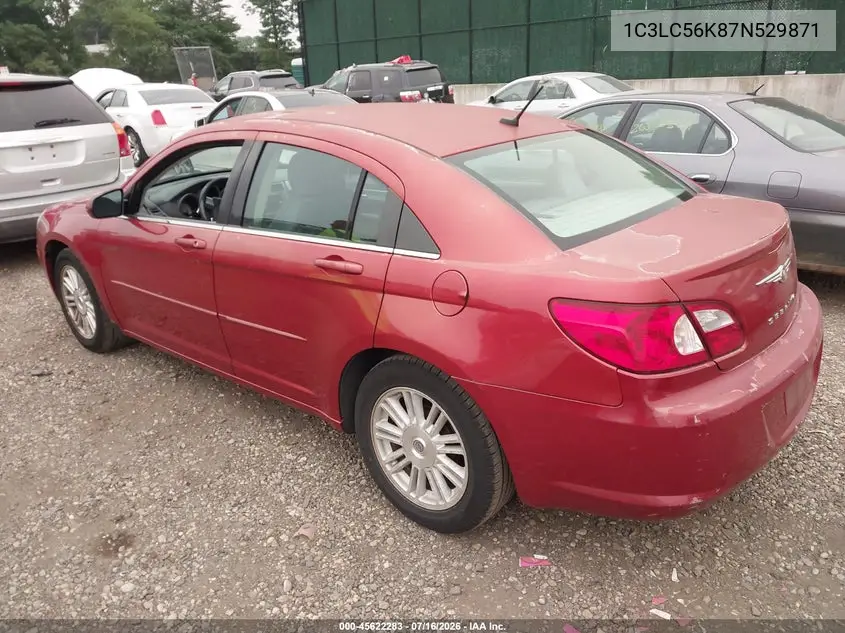 2007 Chrysler Sebring Touring VIN: 1C3LC56K87N529871 Lot: 45622283