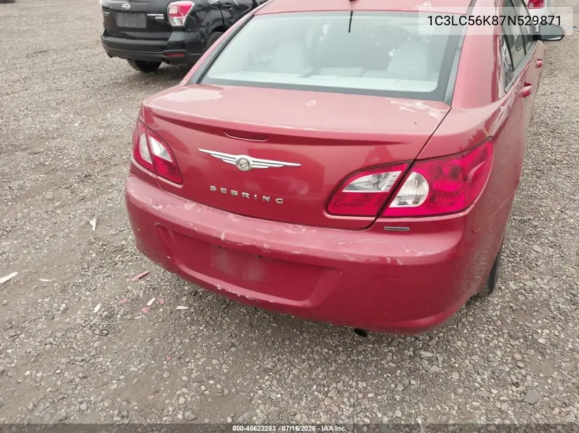 2007 Chrysler Sebring Touring VIN: 1C3LC56K87N529871 Lot: 45622283