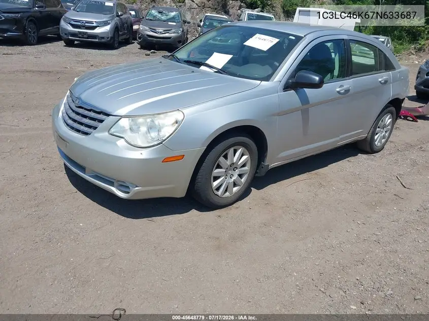 2007 Chrysler Sebring VIN: 1C3LC46K67N633687 Lot: 45648779