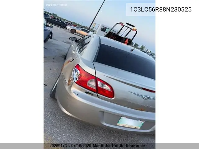 2008 Chrysler Sebring Touring VIN: 1C3LC56R88N230525 Lot: 20269173