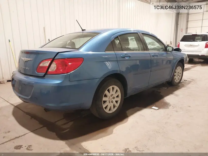 2008 Chrysler Sebring Lx VIN: 1C3LC46J38N236575 Lot: 44899530