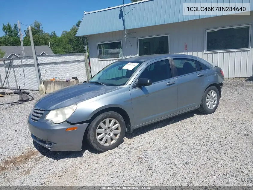 2008 Chrysler Sebring Lx VIN: 1C3LC46K78N284640 Lot: 44917558
