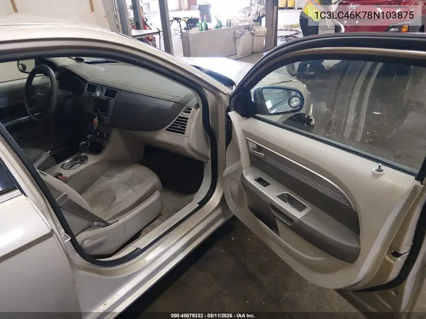 2008 Chrysler Sebring Lx VIN: 1C3LC46K78N103875 Lot: 45079332