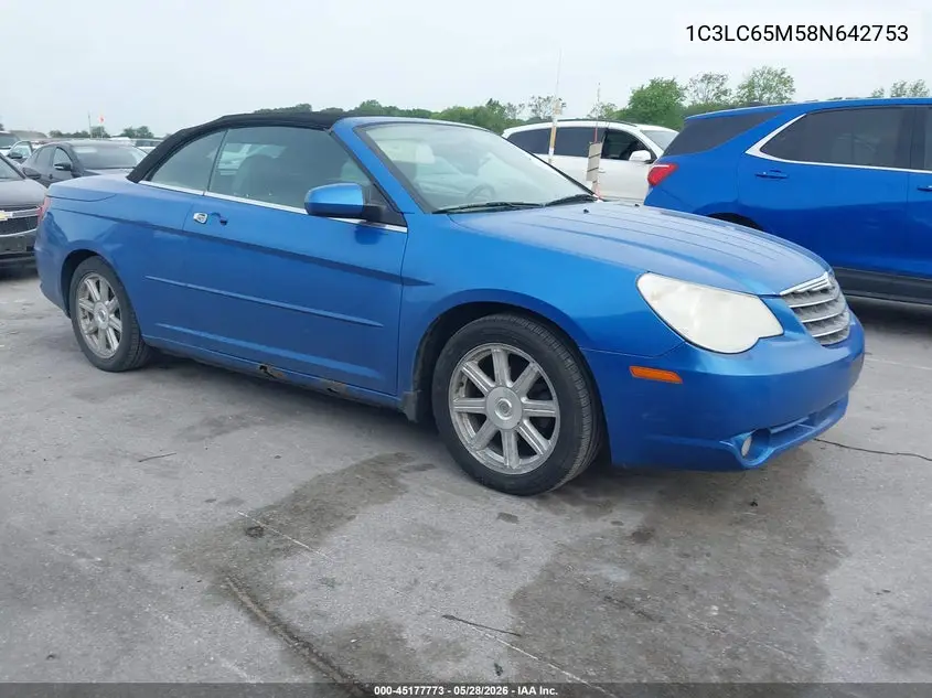 2008 Chrysler Sebring Limited VIN: 1C3LC65M58N642753 Lot: 45177773