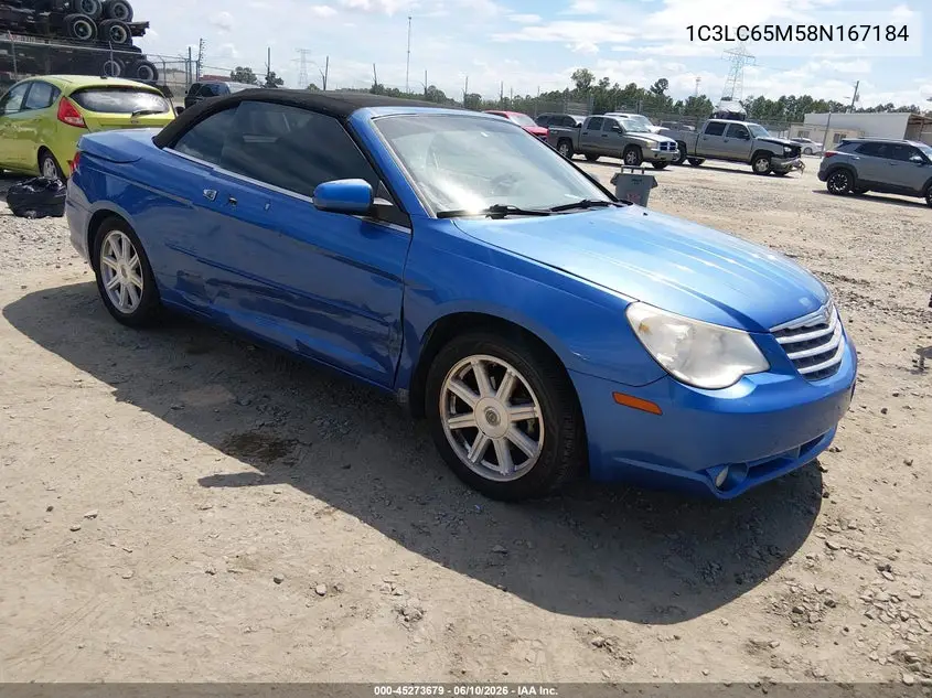 2008 Chrysler Sebring Limited VIN: 1C3LC65M58N167184 Lot: 45273679