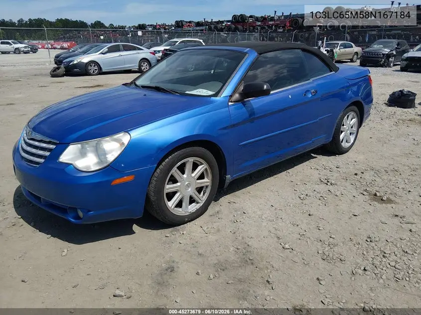 2008 Chrysler Sebring Limited VIN: 1C3LC65M58N167184 Lot: 45273679