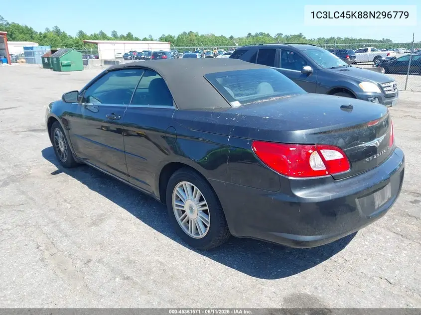 2008 Chrysler Sebring Lx VIN: 1C3LC45K88N296779 Lot: 45361571