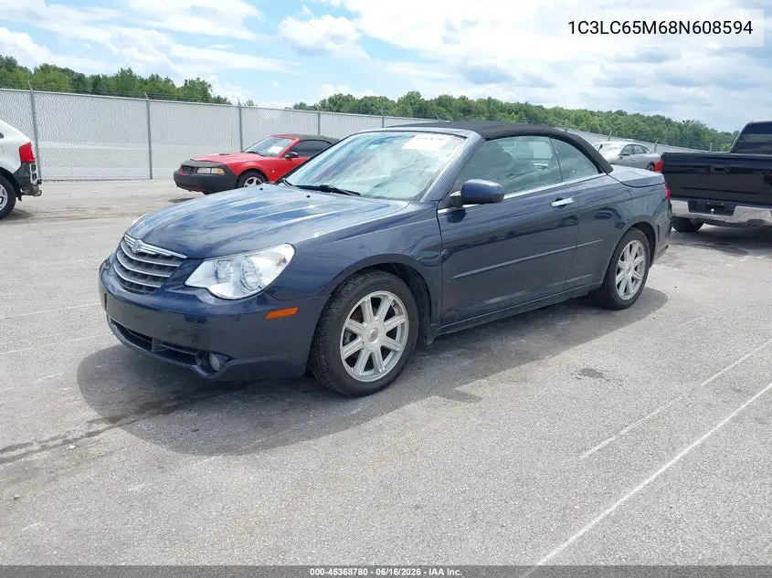 2008 Chrysler Sebring Limited VIN: 1C3LC65M68N608594 Lot: 45368780