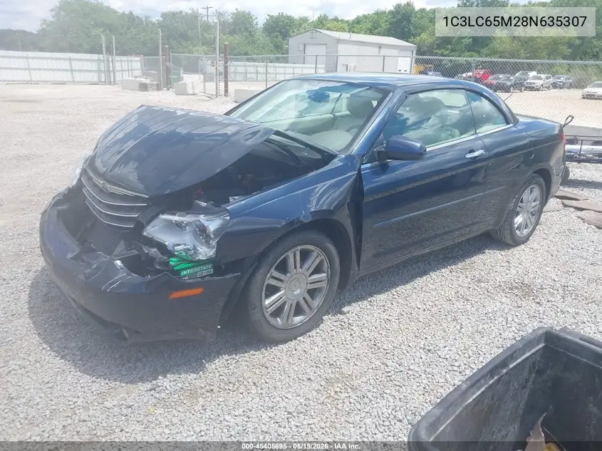 2008 Chrysler Sebring Limited VIN: 1C3LC65M28N635307 Lot: 45405695