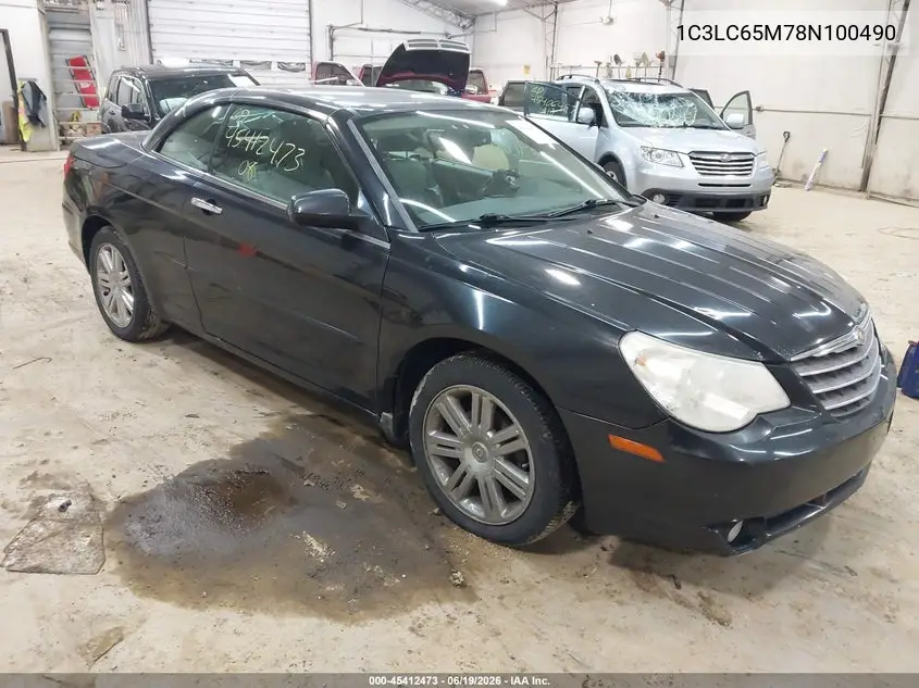 2008 Chrysler Sebring Limited VIN: 1C3LC65M78N100490 Lot: 45412473