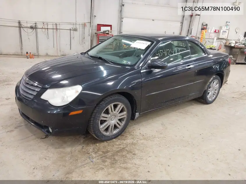 2008 Chrysler Sebring Limited VIN: 1C3LC65M78N100490 Lot: 45412473