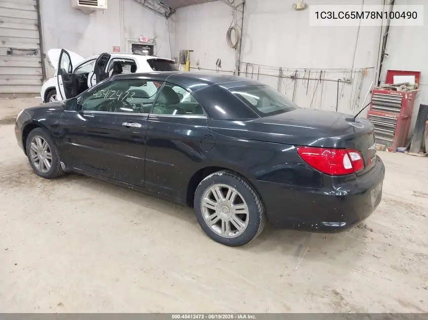 2008 Chrysler Sebring Limited VIN: 1C3LC65M78N100490 Lot: 45412473
