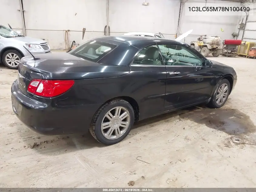 2008 Chrysler Sebring Limited VIN: 1C3LC65M78N100490 Lot: 45412473