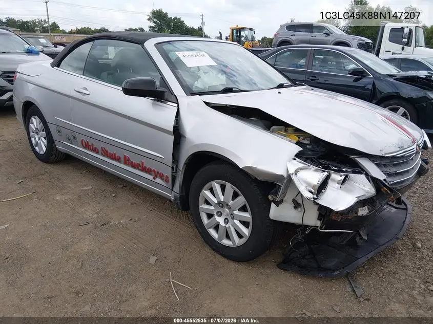 2008 Chrysler Sebring Lx VIN: 1C3LC45K88N147207 Lot: 45552535