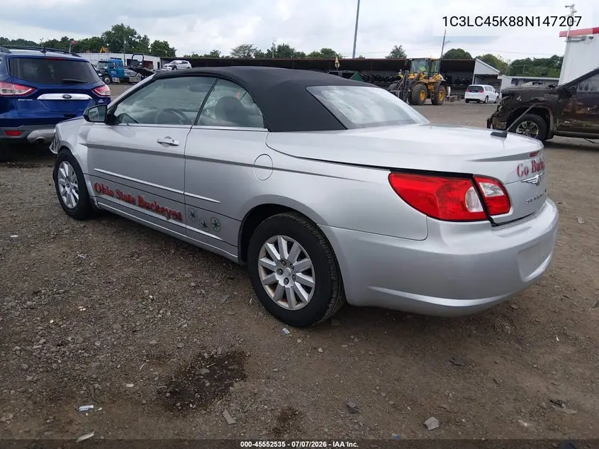 2008 Chrysler Sebring Lx VIN: 1C3LC45K88N147207 Lot: 45552535