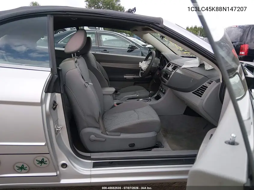 2008 Chrysler Sebring Lx VIN: 1C3LC45K88N147207 Lot: 45552535