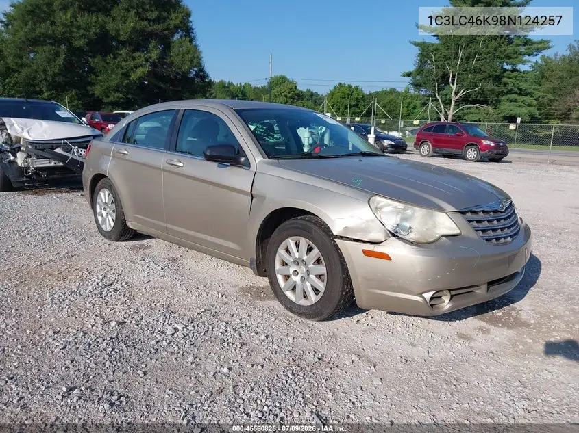 2008 Chrysler Sebring Lx VIN: 1C3LC46K98N124257 Lot: 45560825