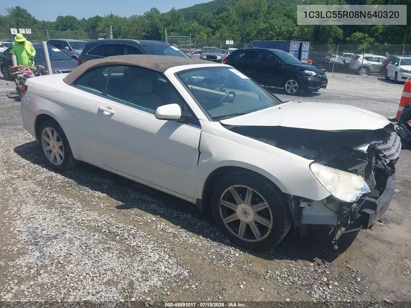 2008 Chrysler Sebring Touring VIN: 1C3LC55R08N640320 Lot: 45591017