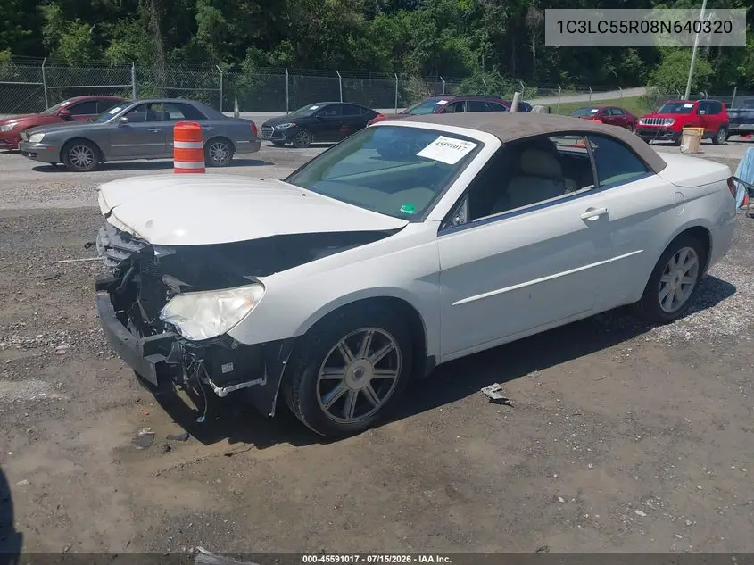 2008 Chrysler Sebring Touring VIN: 1C3LC55R08N640320 Lot: 45591017