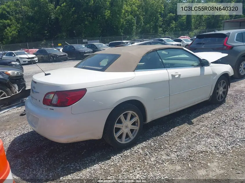 2008 Chrysler Sebring Touring VIN: 1C3LC55R08N640320 Lot: 45591017
